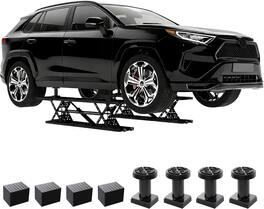 Essen Blissed - 5000 LBS Portable Car Lift,Heavy Duty Quick Jack 120V Power Unit,for Cars,SUVs,Light Trucks,Shop Use or Garage,Black