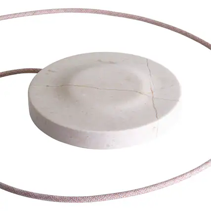 Front. Einova - Einova Wpcscrc4s400us Classic Stone Marble Wireless Charger, Cream Marble - beige.