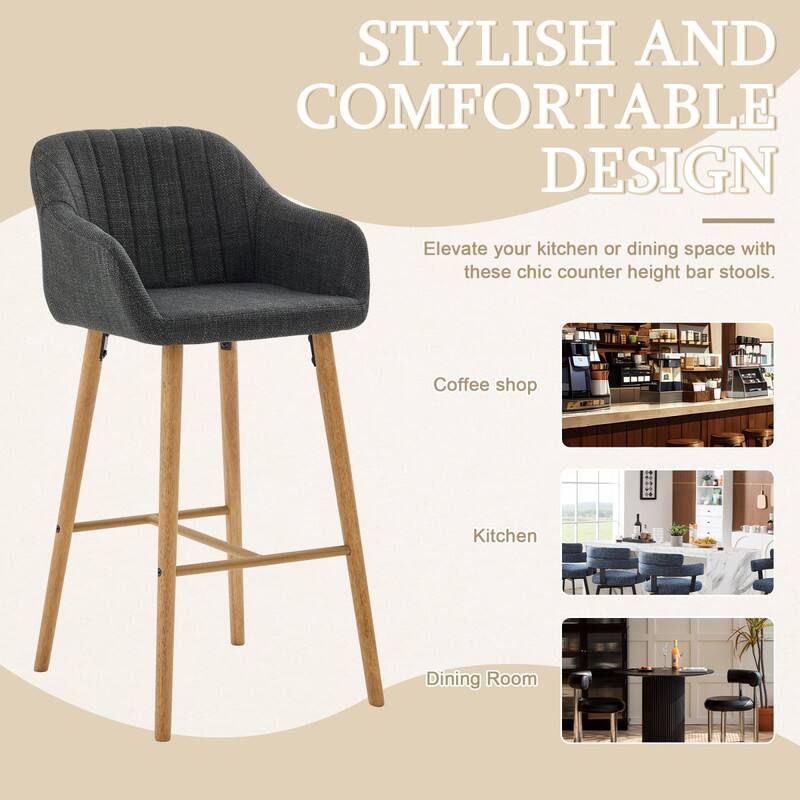 STYLISH AND COMFORTABLE DESIGN  
Elevate your kitchen or dining space with these chic counter height bar stools.  

Coffee shop  
Kitchen  
Dining Room