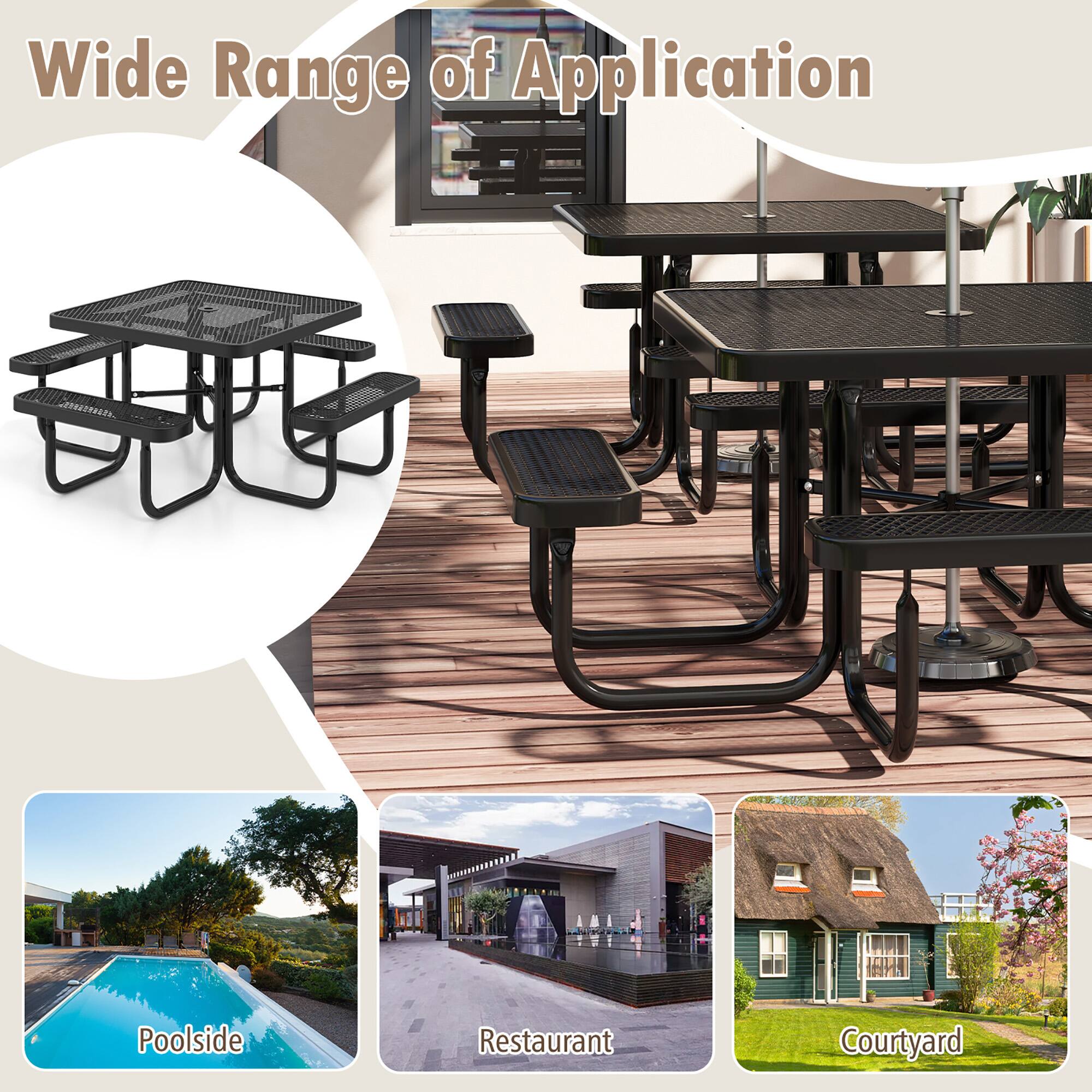 Wide Range of Application

- Poolsides
- Restaurant
- Courtyard