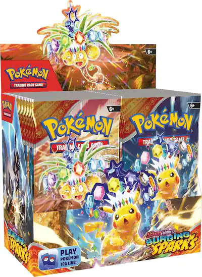 surging sparks booster box best buy Pokemon TCG Spark Single Pack Pack Art May Vary : Toys & Games Unleash the power of electricity and dragons with the Pokmon TCG Pokmon Trading Card Game: Scarlet