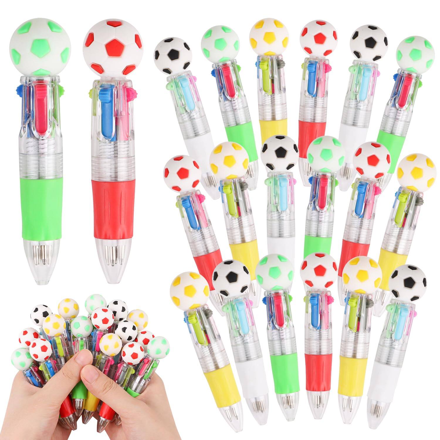 Front. Paradigms Interiors - Soccer Ball Party Favors For Mini Sport Multicolor Pens Bulk Students Football Birthday Baseball Ballpoint Pen Office....