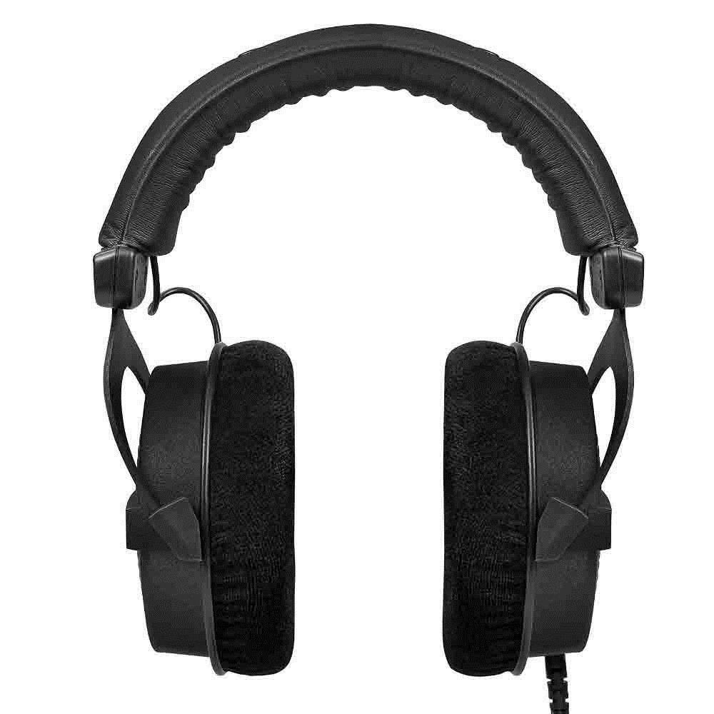 Back. Beyerdynamic - Beyerdynamic DT 990 PRO Studio Headphones (Ninja Black, Limited Edition) Bundle.