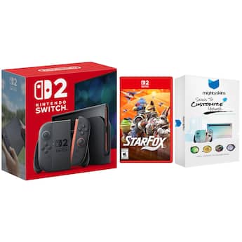 Switch 2 Console with Star Fox Game and MightySkins Code Bundle Switch 2 Console with Star Fox Game and MightySkins Code Bundle