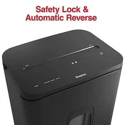Staples 24 Sheet Cross Cut Multi Media Shredder Black ST62156