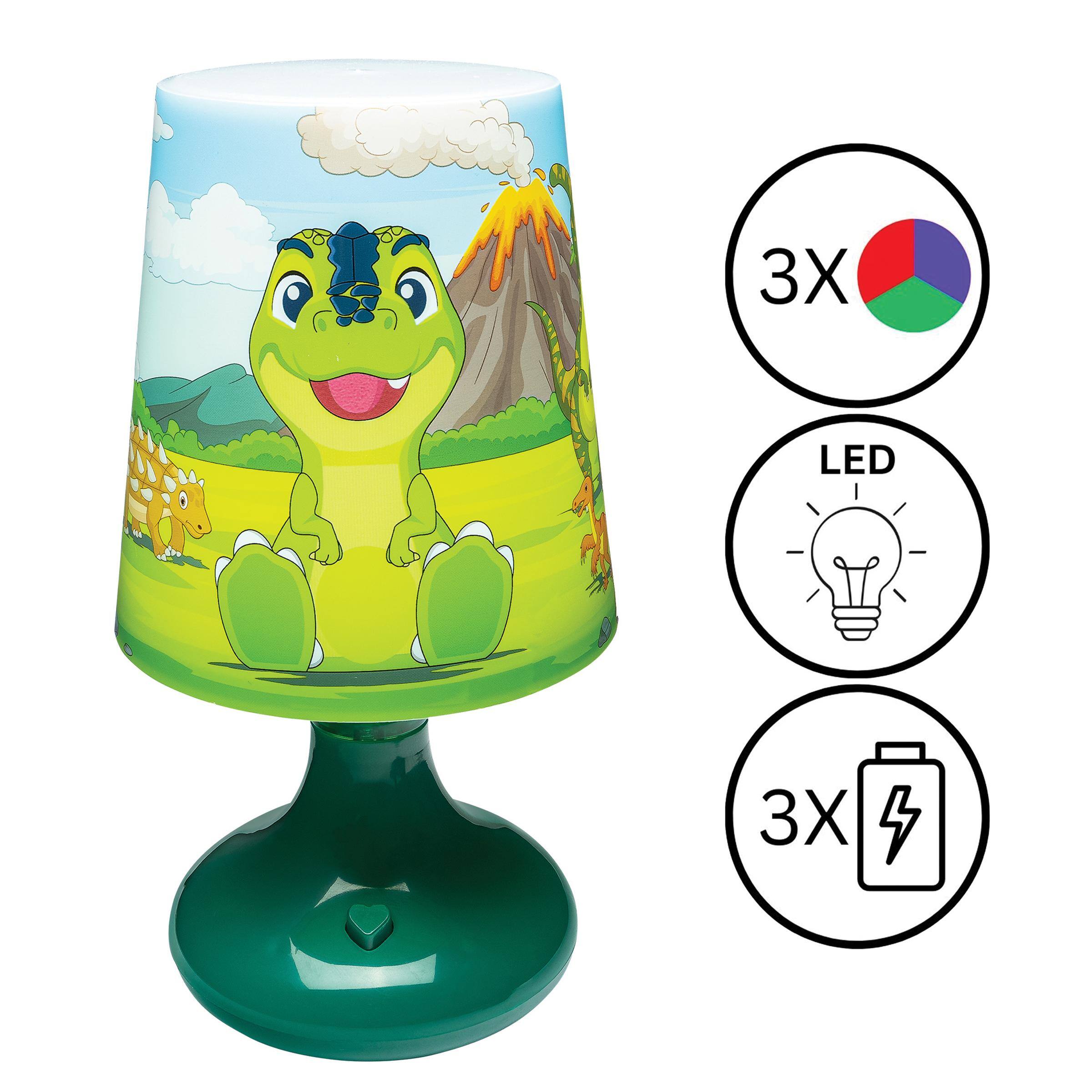 Alt View 2. Lexibook - Dinosaur Wireless Mini Bedside Lamp and Nightlight.
