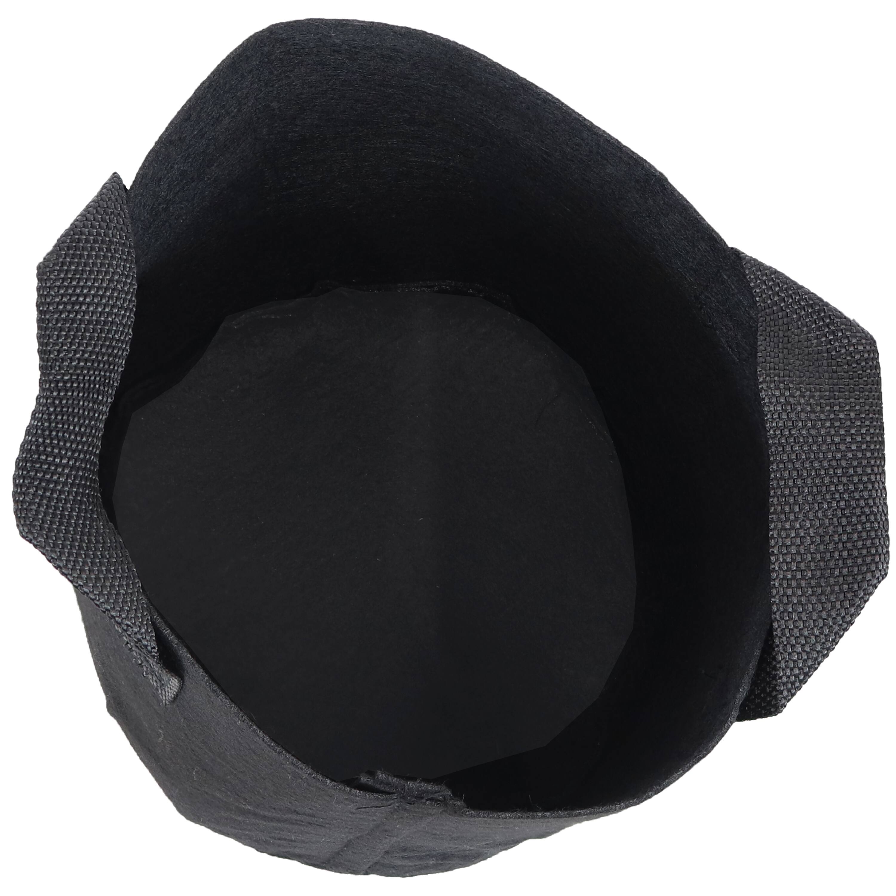 Alt View 5. Sunnydaze - Nonwoven Polypropylene Fabric Grow Bag with Handles - 2 gallon - Black.