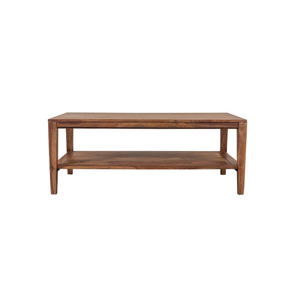 Alt View 1. Porter Designs - Fall River Solid Sheesham Wood Coffee Table - Natural.