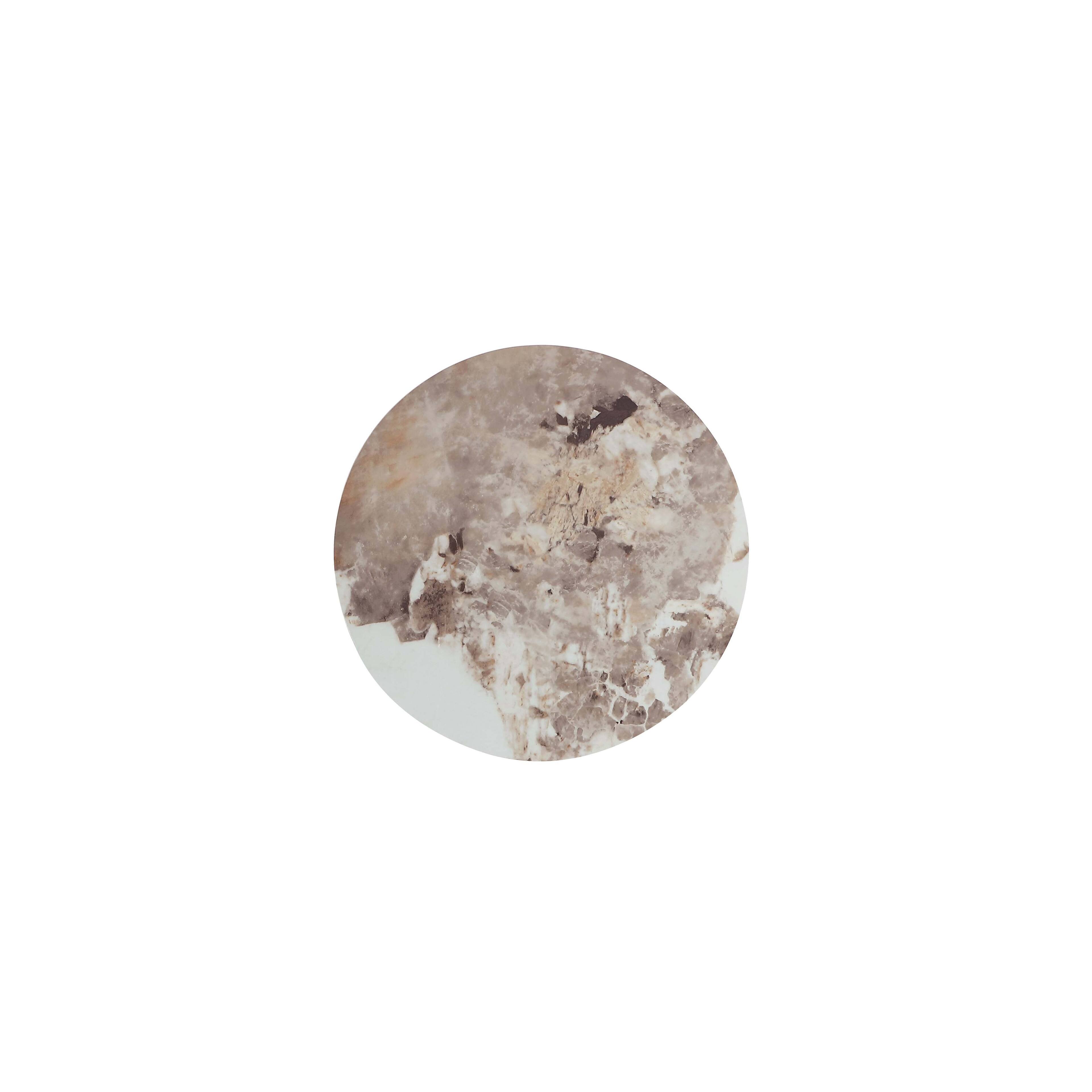 Alt View 4. Manhattan Comfort - Alondra Modern Glam Sintered Stone Top End Table - Black.