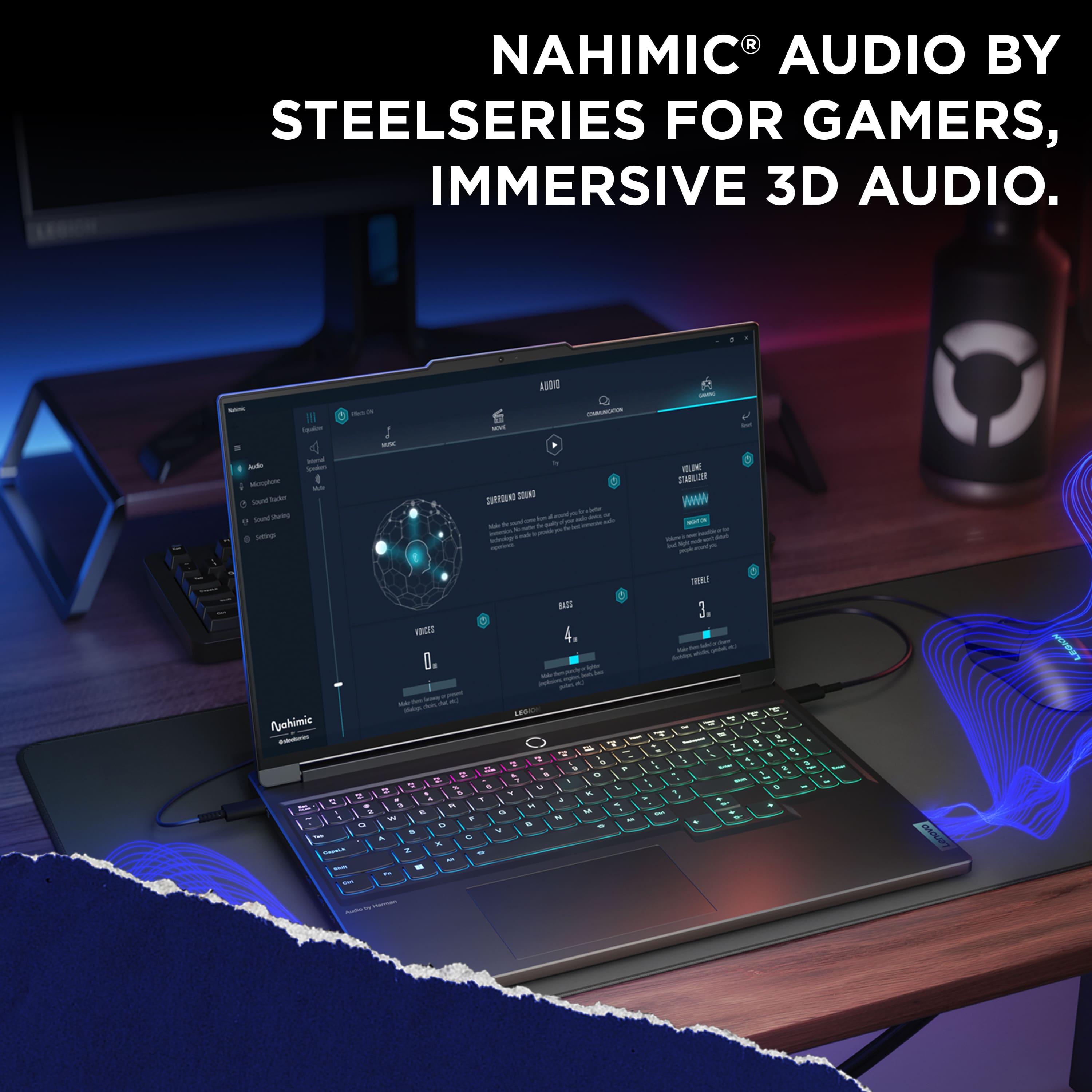 Nahimic Audio by Steelseries for Gamers, Immersive 3D Audio.