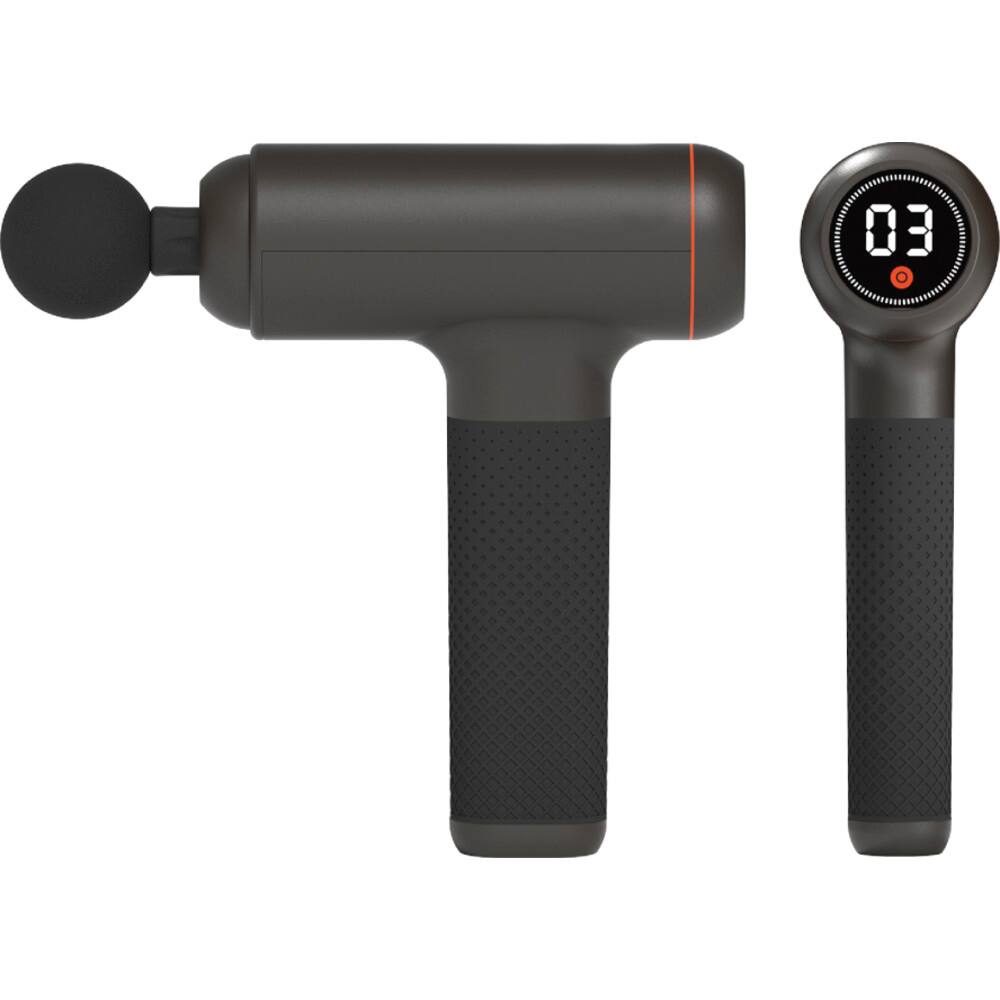 Left. Sharper Image - Powerboost Deep Tissue Massager - Black.