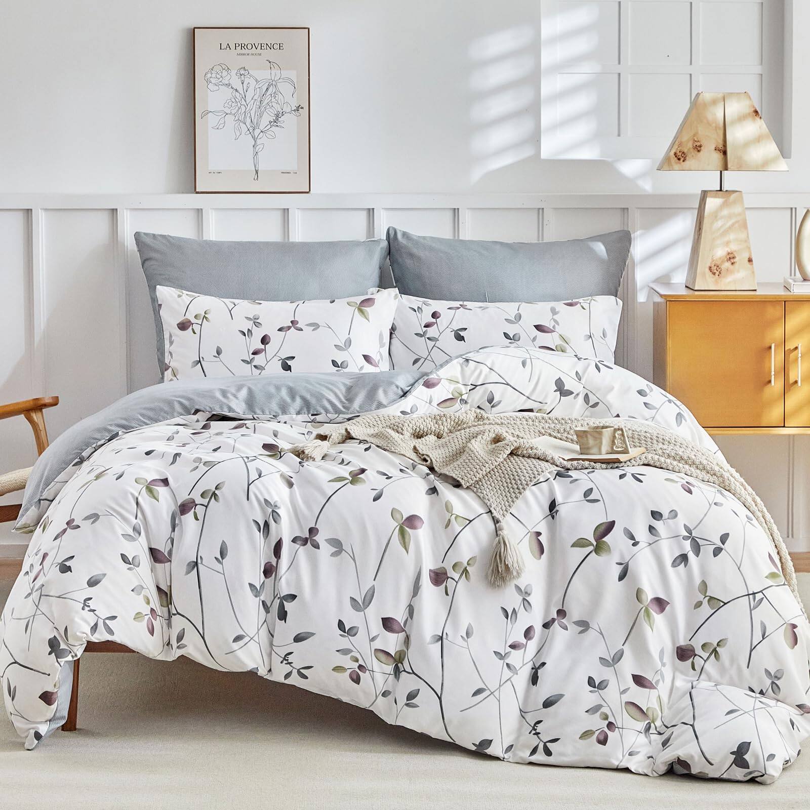 B：white Grey Tree-King (104×90 inch)