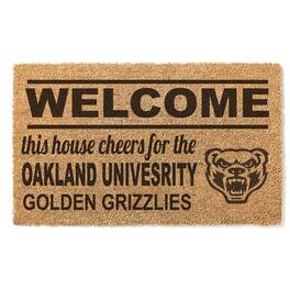 Jardine - Oakland Golden Grizzlies 18" x 30" Welcome Doormat - Brown