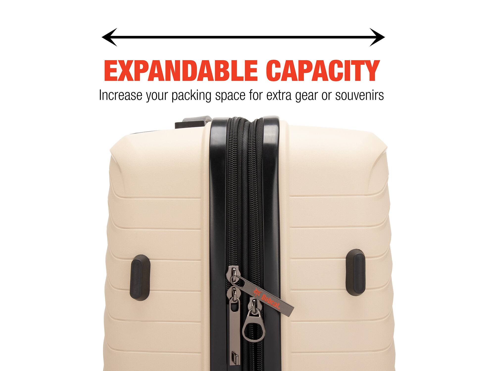 EXPANDABLE CAPACITY
Increase your packing space for extra gear or souvenirs