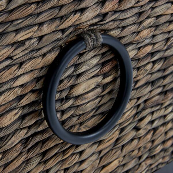 Alt View 9. Click Decor - ClickDecor Wilson Storage Trunk, Rustic Black Wicker - Charcoal.