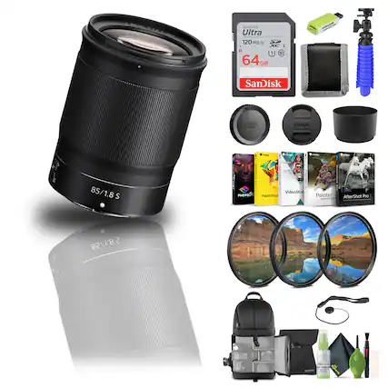 MD AO SanDisk Ultra 120 MB/s 64GB | SanDisk NIKKOR 85/1.8 S - + V F 11181 | VideoStudio PHOTOS Painter AfterShot Pro 1 essentials - 8.1\28