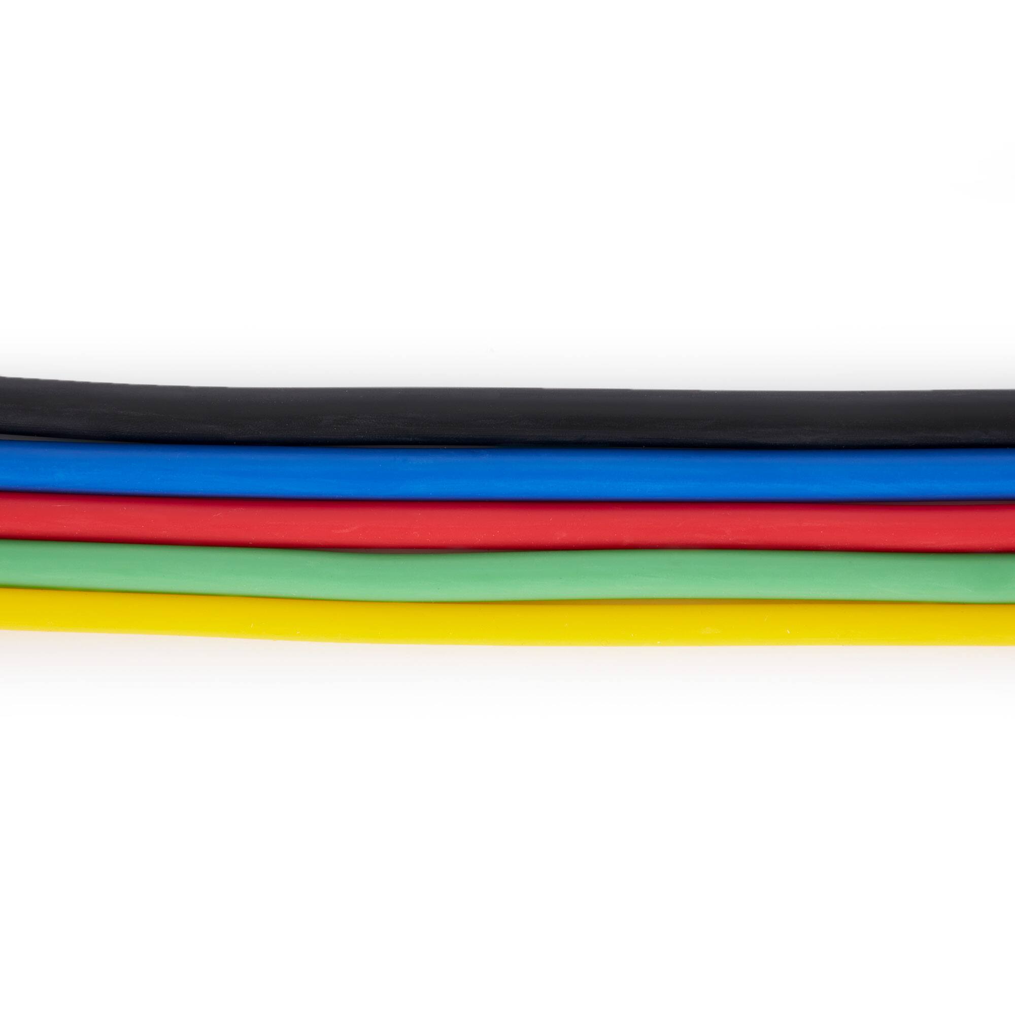 Alt View 4. HolaHatha - HolaHatha Resistance Band 110lb Maximum Workout Set with 5 Bands and 2 Handles - Multicolor.