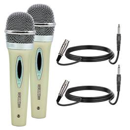 5 CORE - 5Core XLR Microphone Dynamic Mic Karaoke Singing Studio Mics Handheld Microfono - White