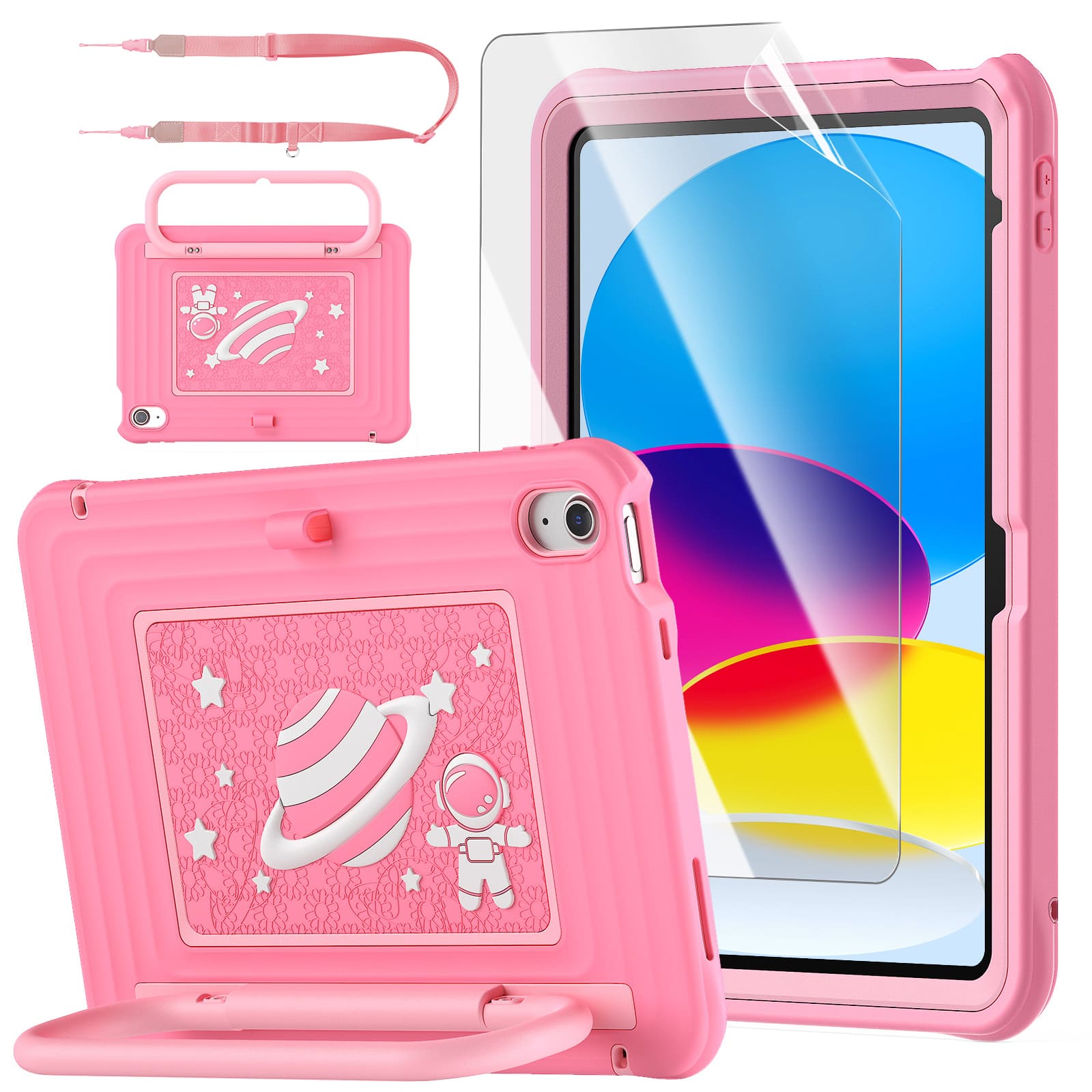 "Dteck - Kids Shockproof Case for Apple iPad (A16) 11"" 2025 & iPad 10th Gen 10.9"" 2022 with Pencil Holder,Heavy Duty Stand Cover - Pink" price history on PriceWatchPro