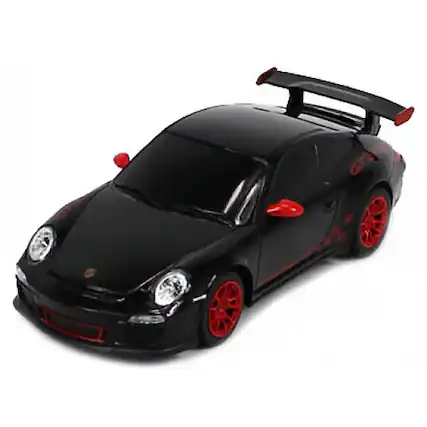 Front. JuzToys - Remote Control Car, 1:24 RC Car Porsche GT3 RS (Black) - Black.