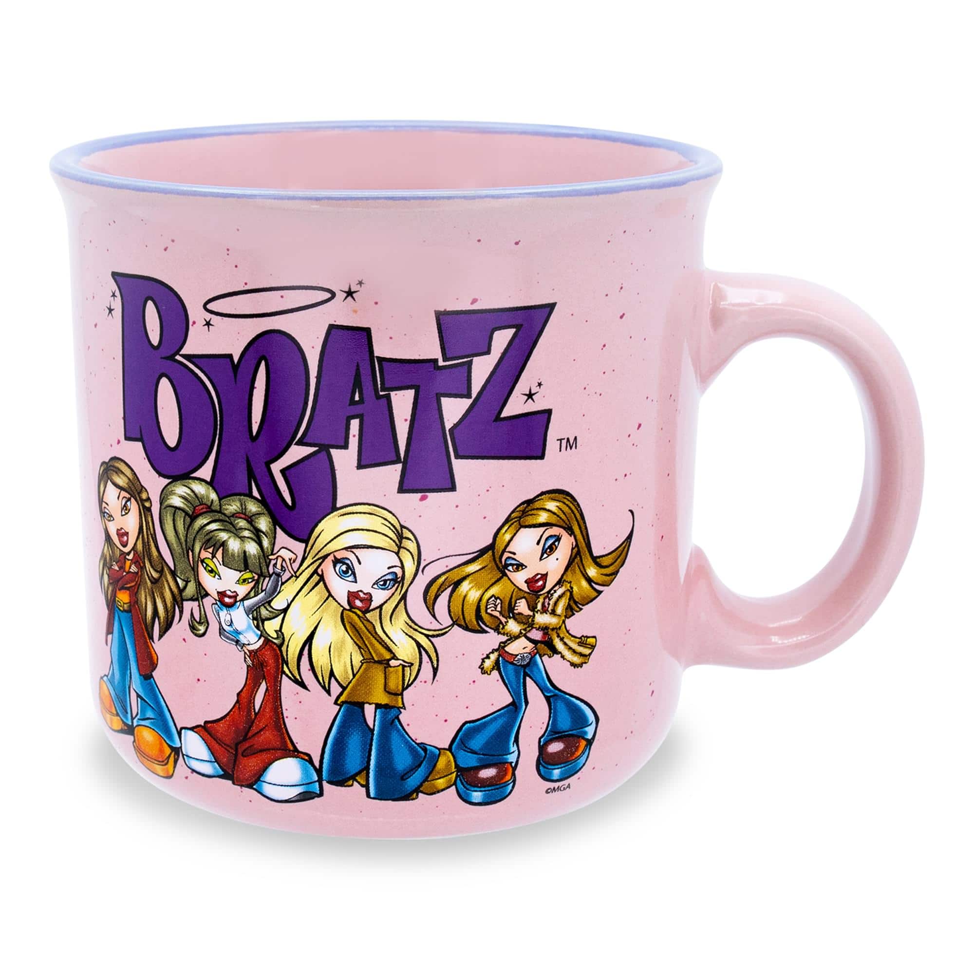 Silver Buffalo - Bratz Pink Ceramic Camper Mug | Holds 20 Ounces - Purple