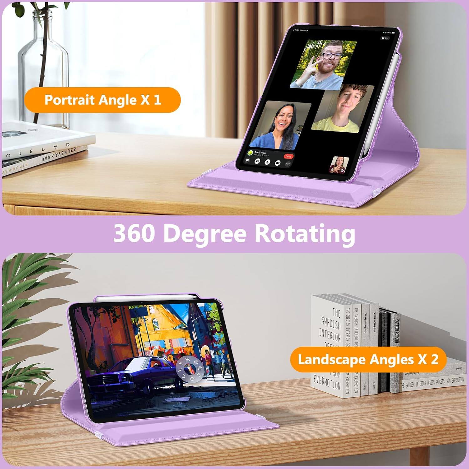 Portrait Angle X 1

360 Degree Rotating

Landscape Angles X 2