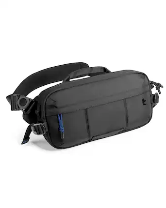 Front. tomtoc - Wander-T26 Sling Bag 5.5L, Heavy Duty Tactical Crossbody Carry Chest Bag, Compatible mit Steck Deck OLED, ASUS ROG Ally - Black.