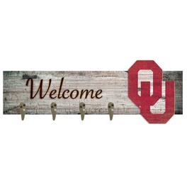 Fan Creations - Oklahoma Sooners 24" x 6" Mounted Coat Hanger - Multicolor