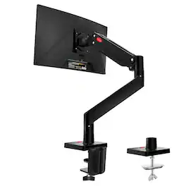 Z-Edge - MS05 Single Mount Stand Arm, supports 22-40" monitor, 360° adjustable, 75x75mm / 100x100mm - Black