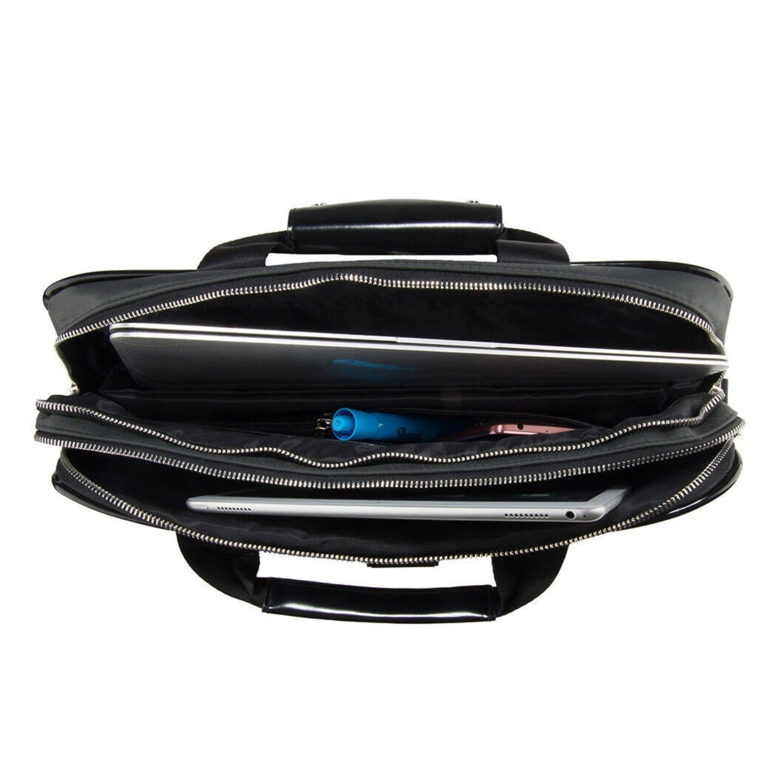 Back. Kitcheniva - Travel Laptop Shoulder Messenger Bag Case For 16" Laptop - Gray/Black.