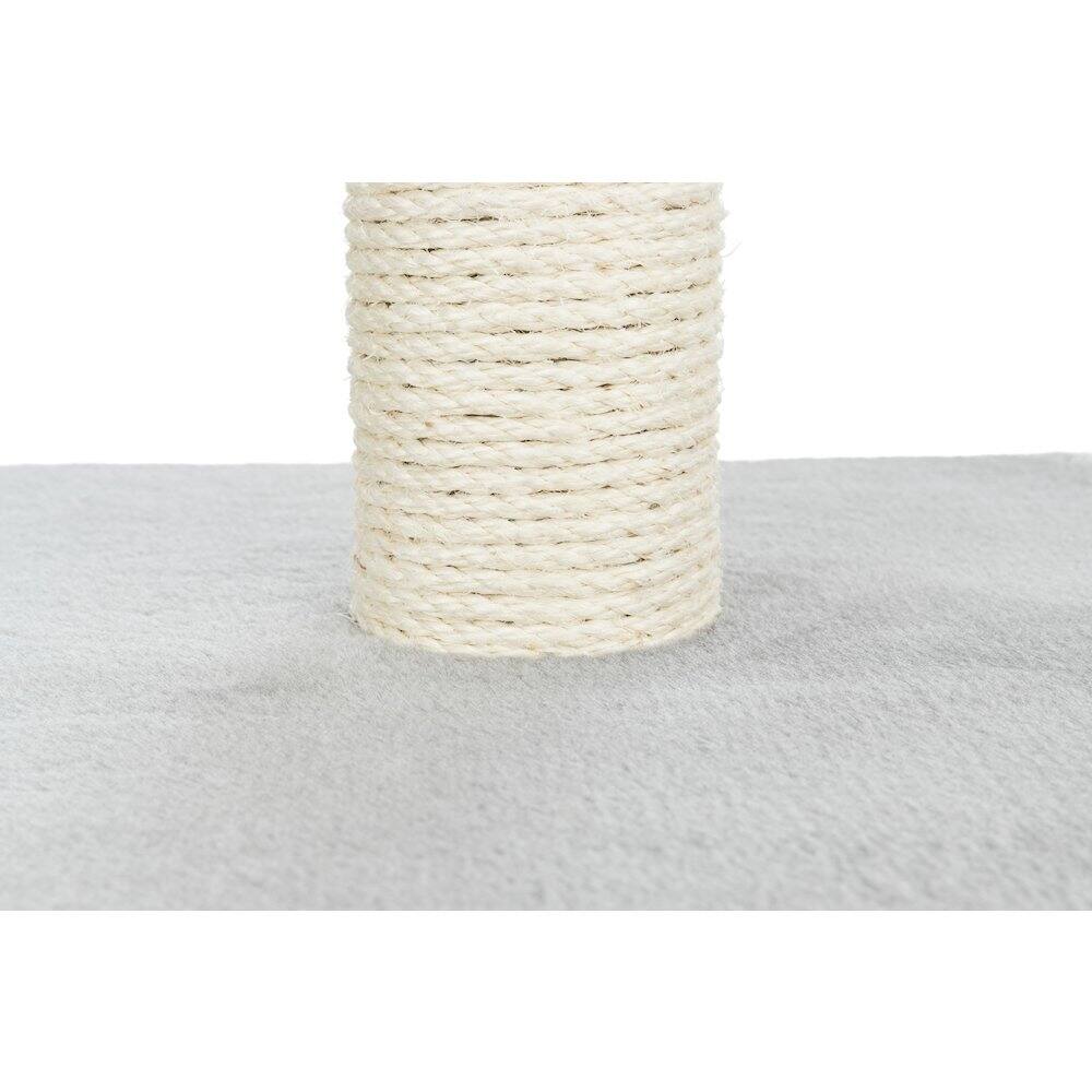 Alt View 2. TRIXIE - Espejo Sisal Cat Scratching Post with Plush Platform - Gray.