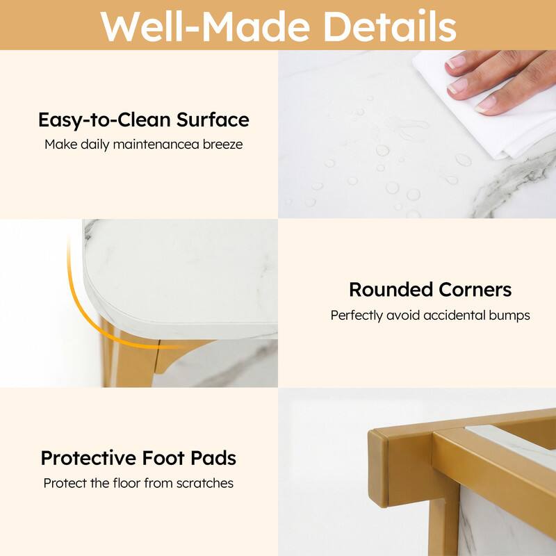 Well-Made Details

Easy-to-Clean Surface
Make daily maintenance a breeze

Rounded Corners
Perfectly avoid accidental bumps

Protective Foot Pads
Protect the floor from scratches