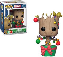 Funko - POP! Marvel: Holiday - Groot with Lights & Ornaments - COLLECTIBLES - Multicolor