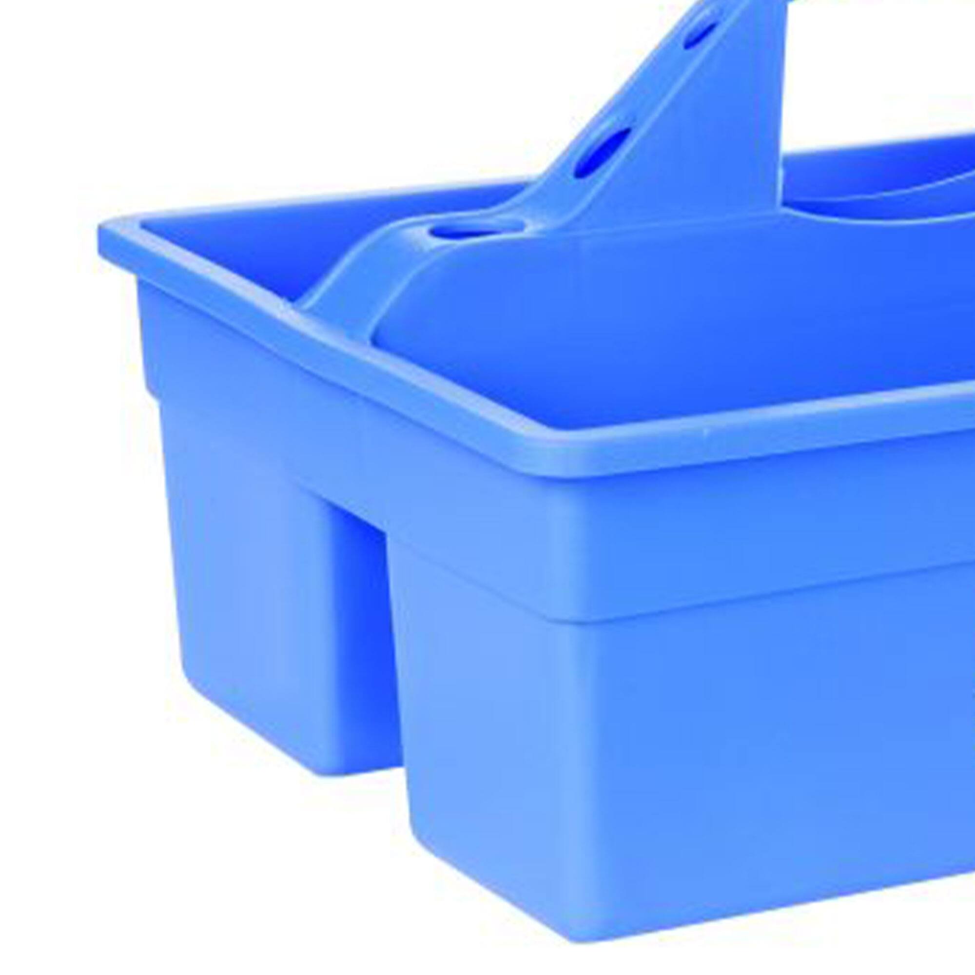 Alt View 5. Little Giant - Little Giant DuraTote Plastic Box Organizer w/2 Compartment & Grip Handle, Berry - Berry Blue.