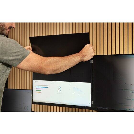 Back. Kensington - FP270W9 Privacy Screen for 27" Widescreen Monitors (16:9) - For 27" Widescreen LCD Monitor - 16:9 - Fingerprint - Clear.