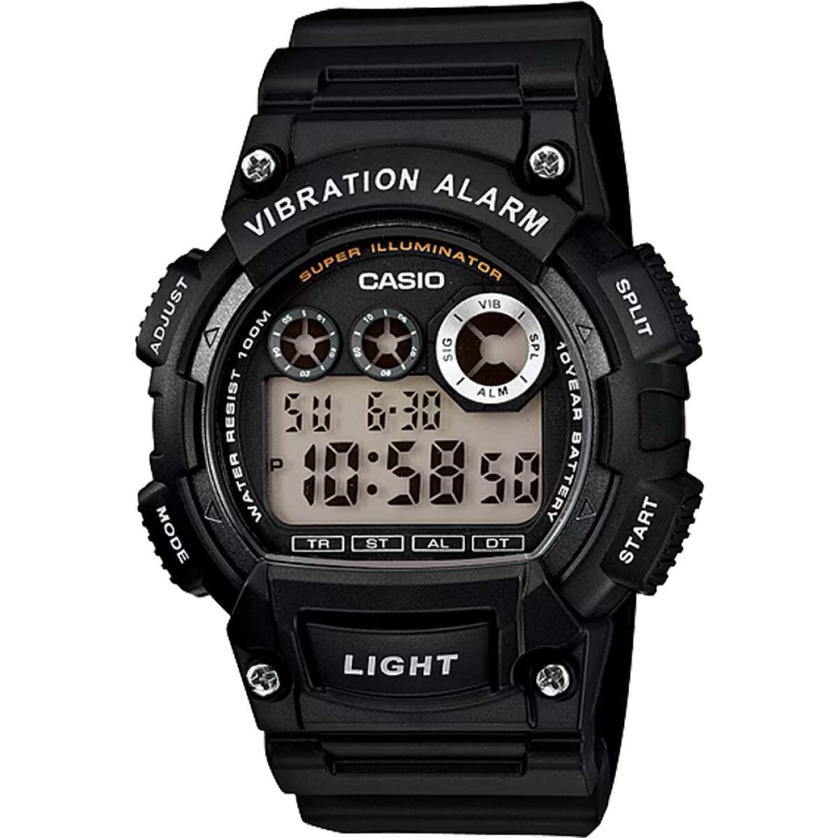 Casio - Men's Shock-Resistant Digital Sport Watch with Dial - W-735H-1AV - Black