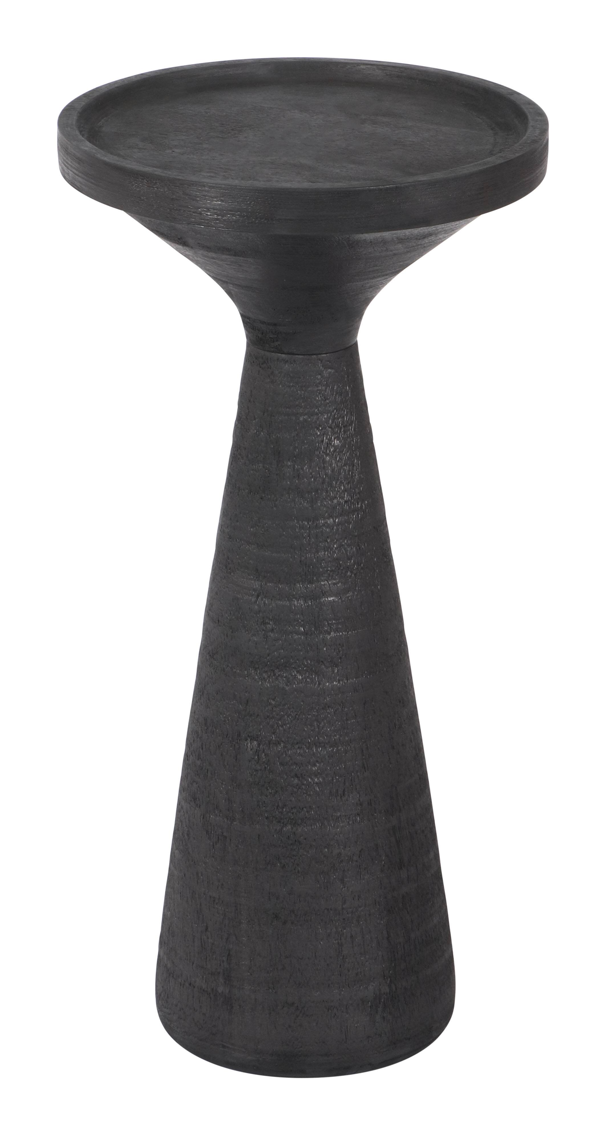 Front. Hivvago - Omni Side Table Black - Black.