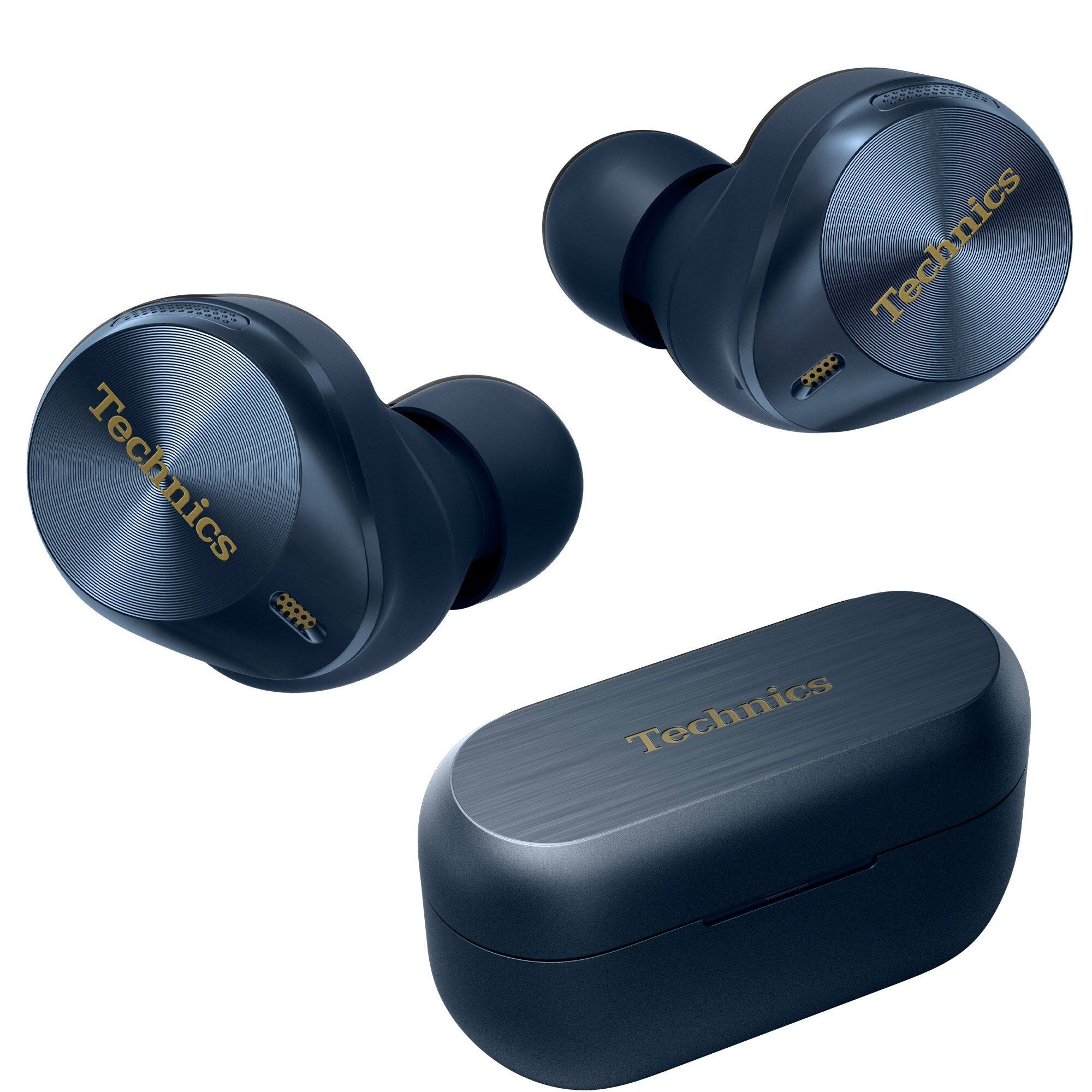 Technics - Premium HiFi True Wireless Earbuds with Noise Cancelling, 3 Device Multipoint Connectivity, Wireless Charging - Blue