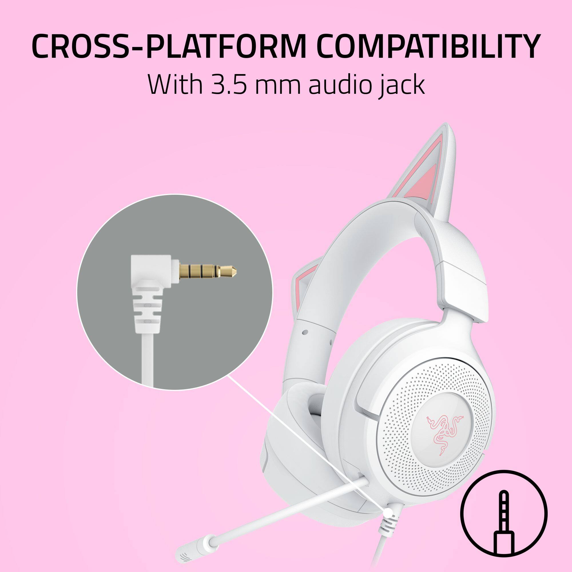 CROSS-PLATFORM COMPATIBILITY  
With 3.5 mm audio jack
