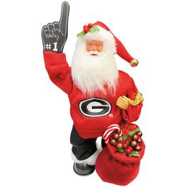 Santa's Workshop - Georgia Bulldogs 12" Animated Musical Santa - Red