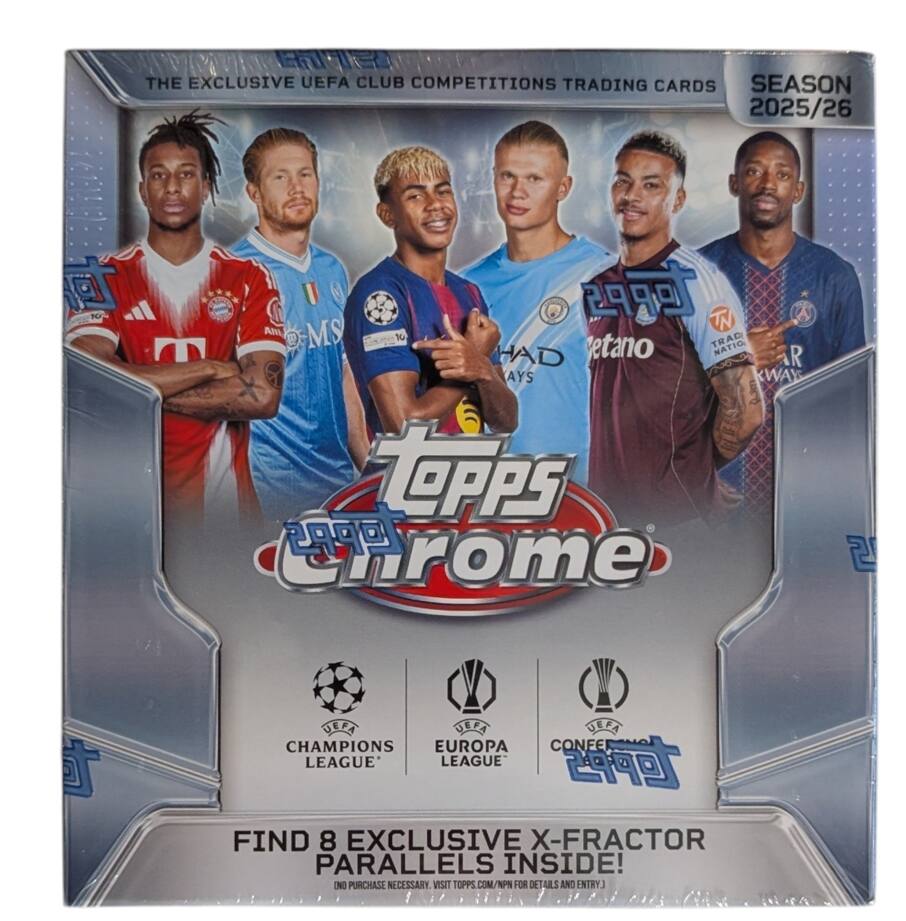 2025-26 Topps Chrome UEFA Soccer Mega Box