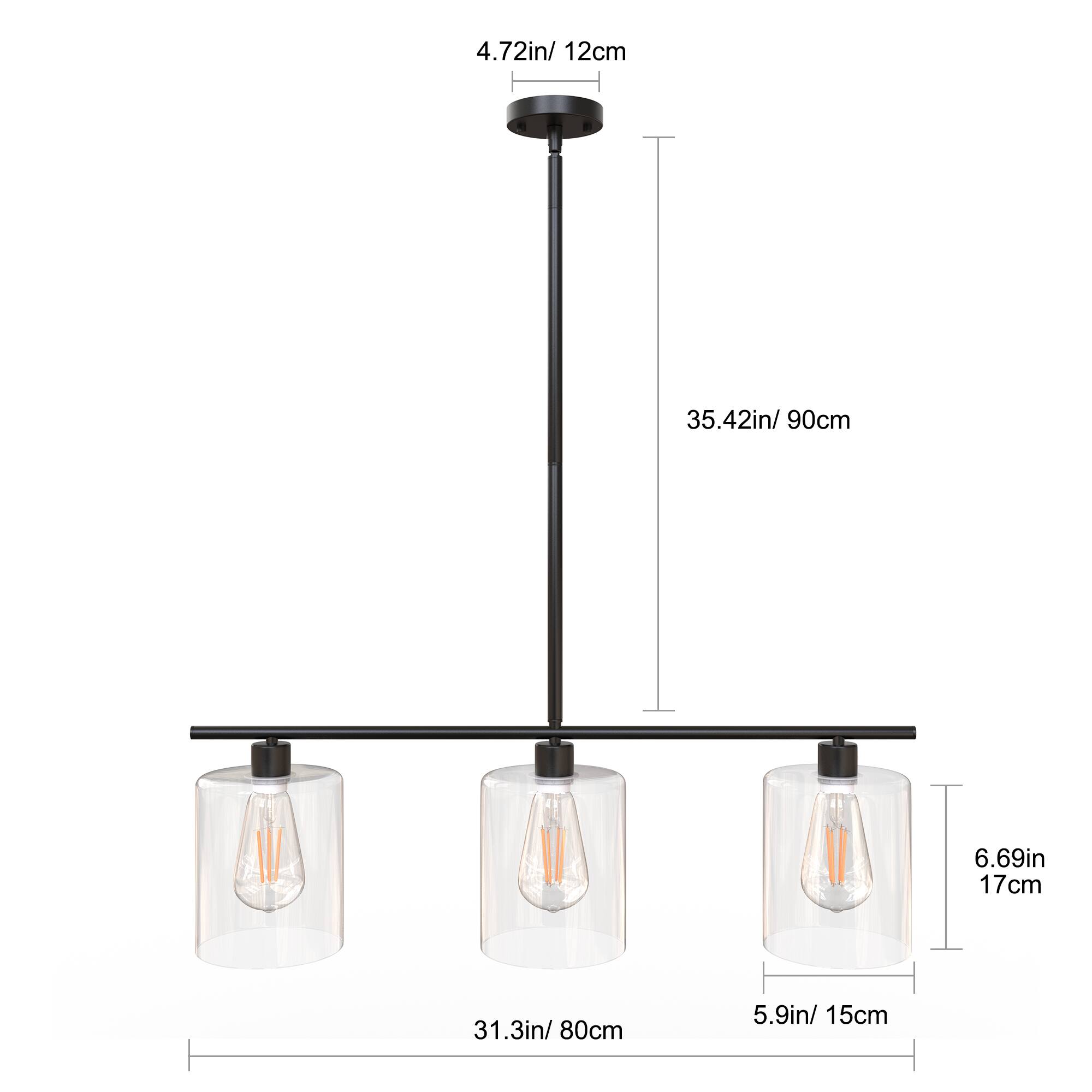 4.72in/ 12cm  
35.42in/ 90cm  
6.69in/ 17cm  
31.3in/ 80cm  
5.9in/ 15cm