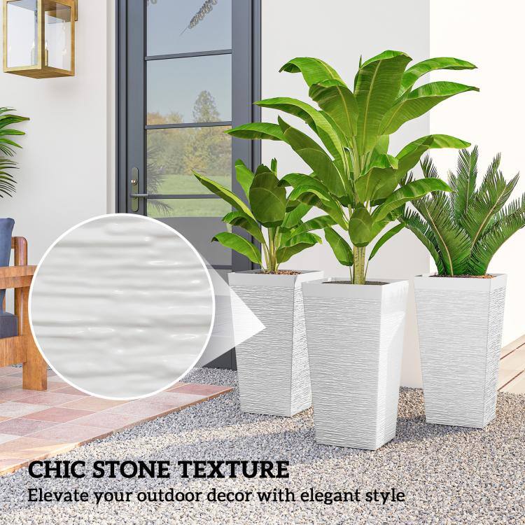 CHIC STONE TEXTURE  
Elevate your outdoor decor with elegant style