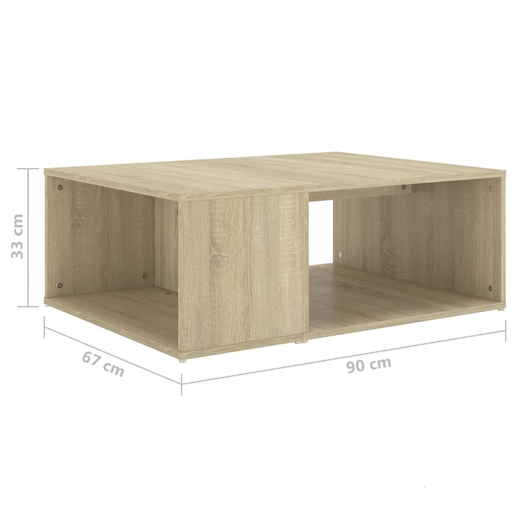 Alt View 5. Boyel Living - Space-Saving Design Sonoma Oak Modern Coffee Table with Storage - Beige.