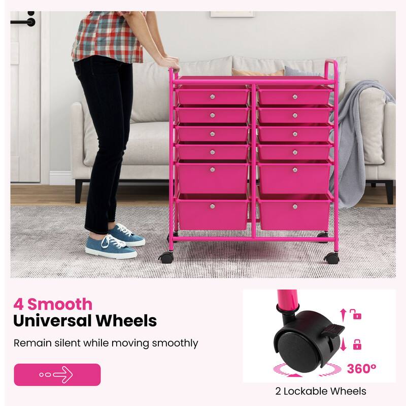 4 Smooth Universal Wheels  
Remain silent while moving smoothly  
360°  
2 Lockable Wheels