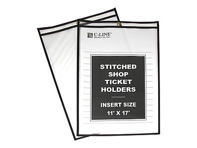 C-LINE PRODUCT INC.

STITCHED SHOP TICKET HOLDERS

INSERT SIZE
11" X 17"