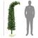 Alt View 2. Homcom - Whimsical Pencil Christmas Tree, Slim Artificial, Bendable Top, 400 Branch Tips, Indoor Holiday Decor - green.