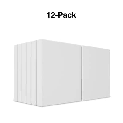 Alt View 1. Staples - 1" 3-Ring View Binders, 12/Pack - White.
