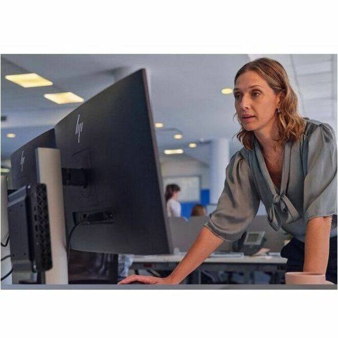 Alt View 3. HP - HP EliteDesk 8 G1i Desktop Computer - Intel Core Ultra 9 285T - vPro Technology - 32 GB - 512 GB SSD - Mini PC - Jack Bl - Jack Black.