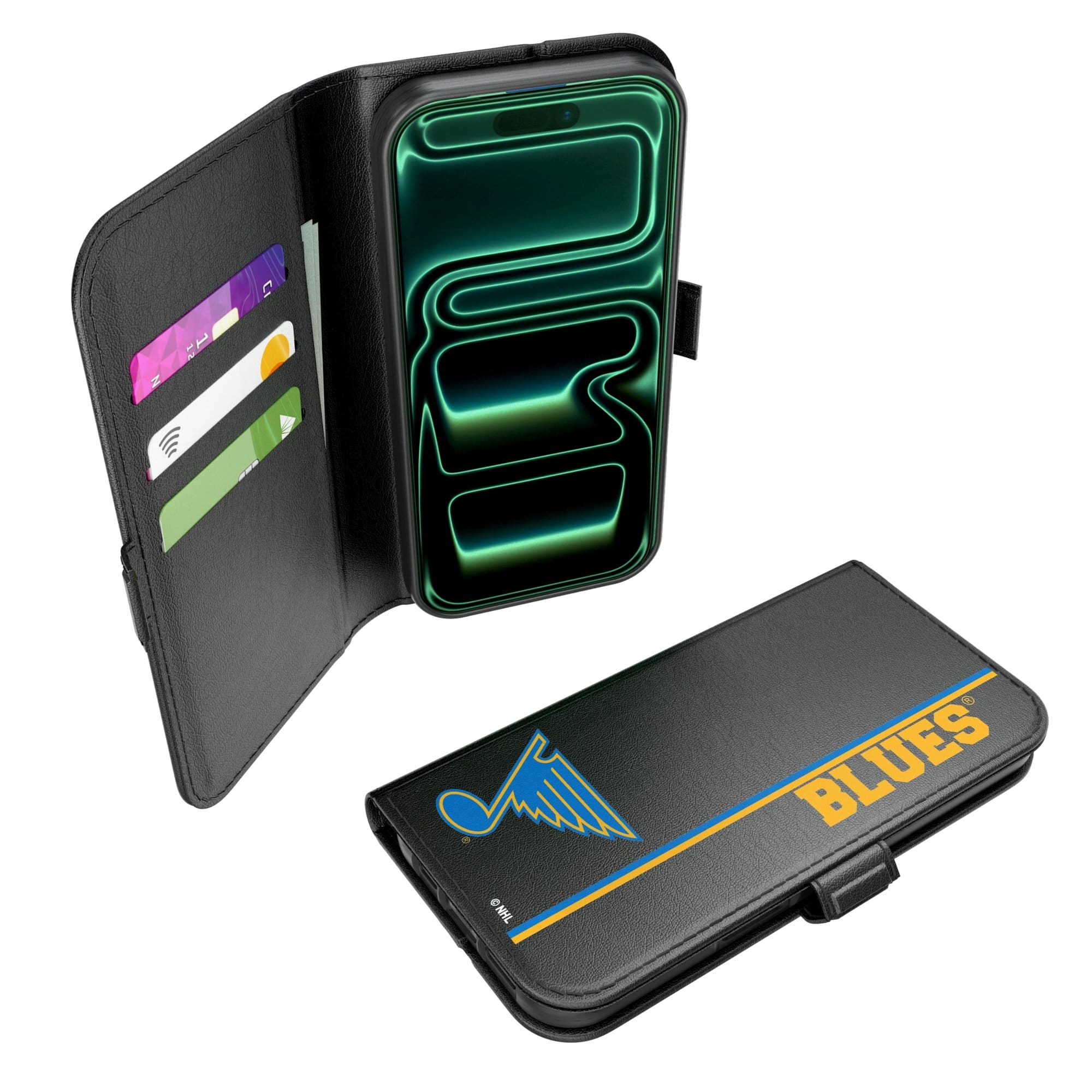 Keyscaper - NHL - St. Louis Blues iPhone Folio 2.0 Case - 17 - Black price history on PriceWatchPro
